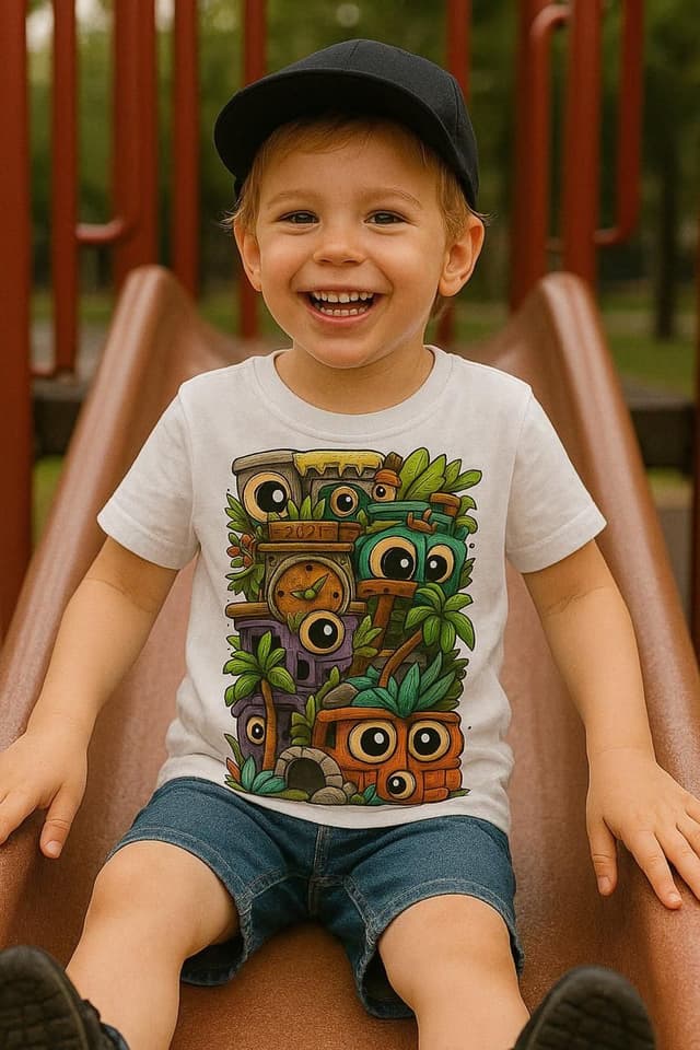 White T-Shirt For Kids