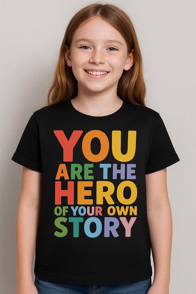 Black T-Shirt For Kids 3