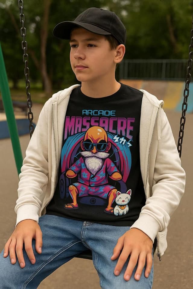 Black T-Shirt For Kids 2